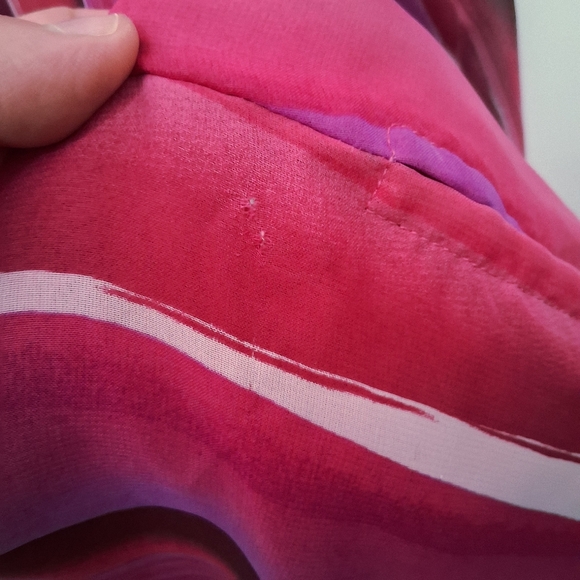 🎉Avenue Vibrant Pink and Purple Button Down Shirt - Picture 11 of 11